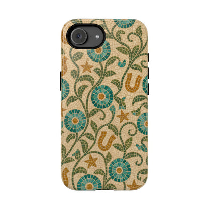 Turquoise Horseshoe Mosaic Tough Case - iPhone 16e