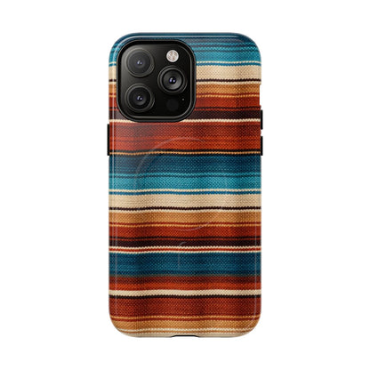 Turquoise + Orange Serape Magnetic Case