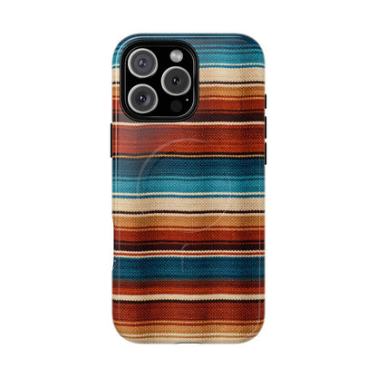 Turquoise + Orange Serape Magnetic Case