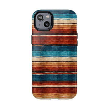Turquoise + Orange Serape Magnetic Case