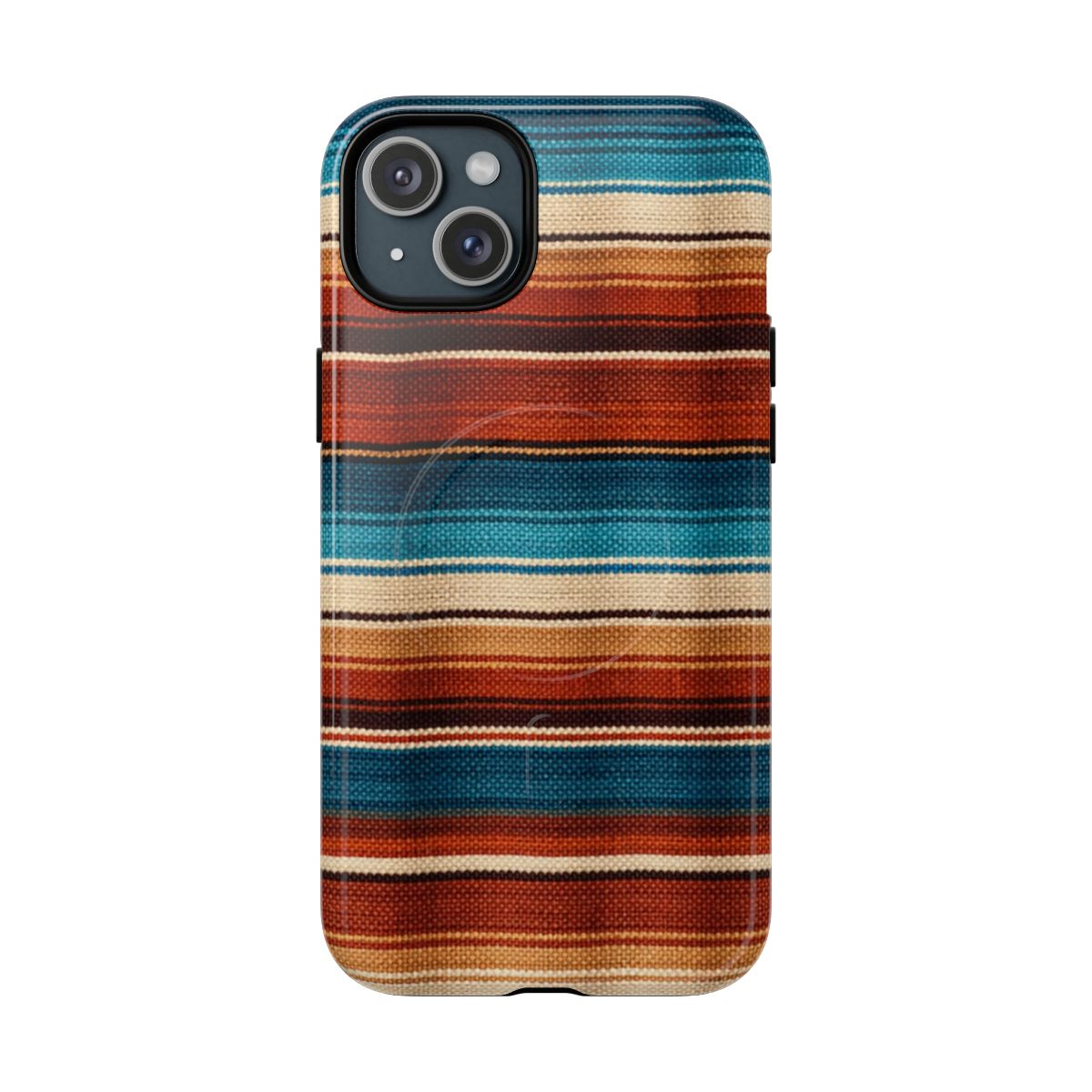 Turquoise + Orange Serape Magnetic Case