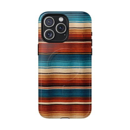 Turquoise + Orange Serape Magnetic Case