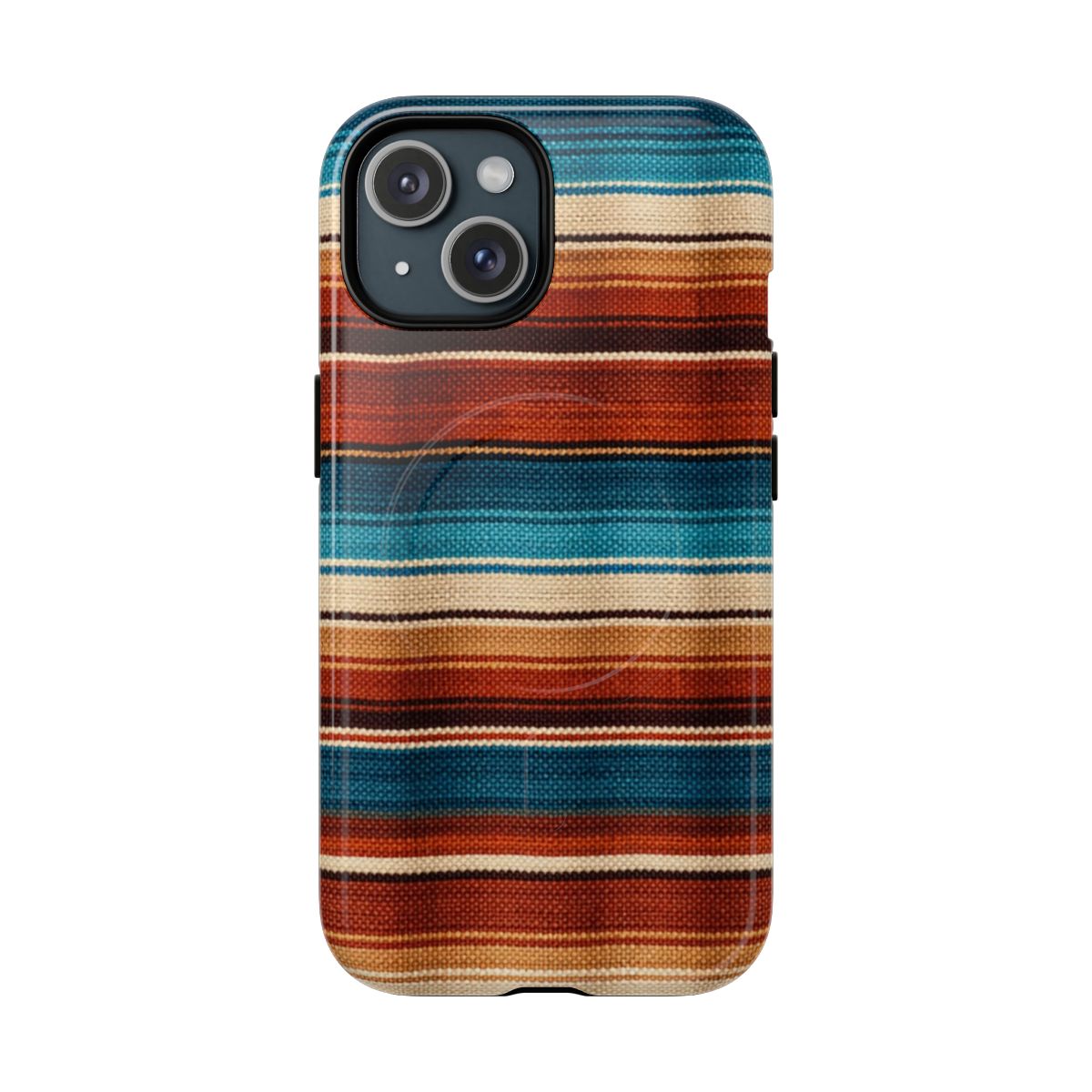 Turquoise + Orange Serape Magnetic Case