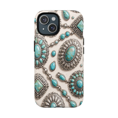 Turquoise Silver Concho Magnetic Case