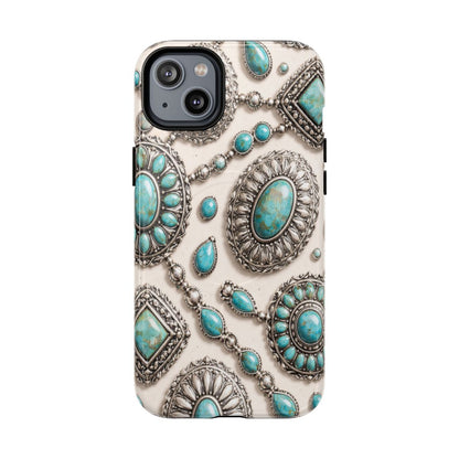 Turquoise Silver Concho Magnetic Case
