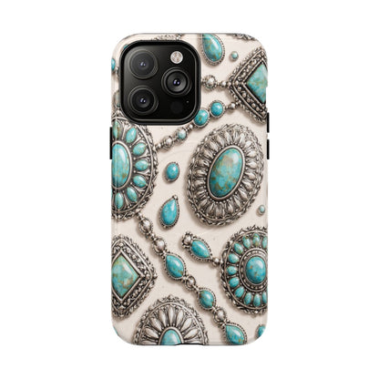 Turquoise Silver Concho Magnetic Case