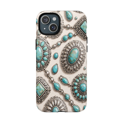 Turquoise Silver Concho Magnetic Case
