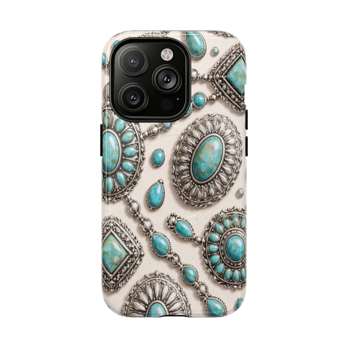 Turquoise Silver Concho Magnetic Case