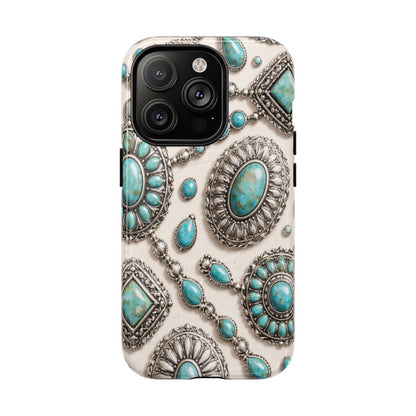 Turquoise Silver Concho Magnetic Case