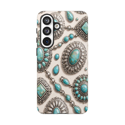 Turquoise Silver Concho Tough Case