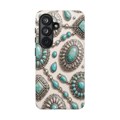 Turquoise Silver Concho Tough Case