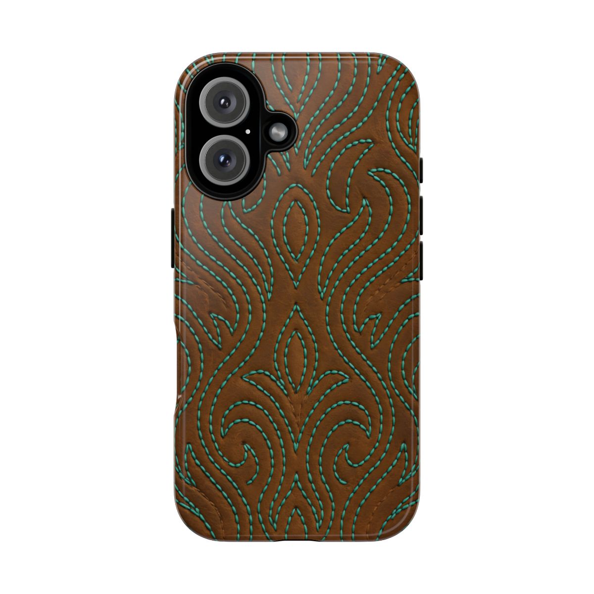 Turquoise Stitched Tough Case