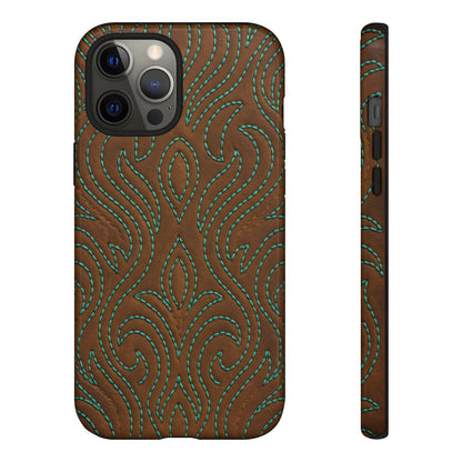Turquoise Stitched Tough Case