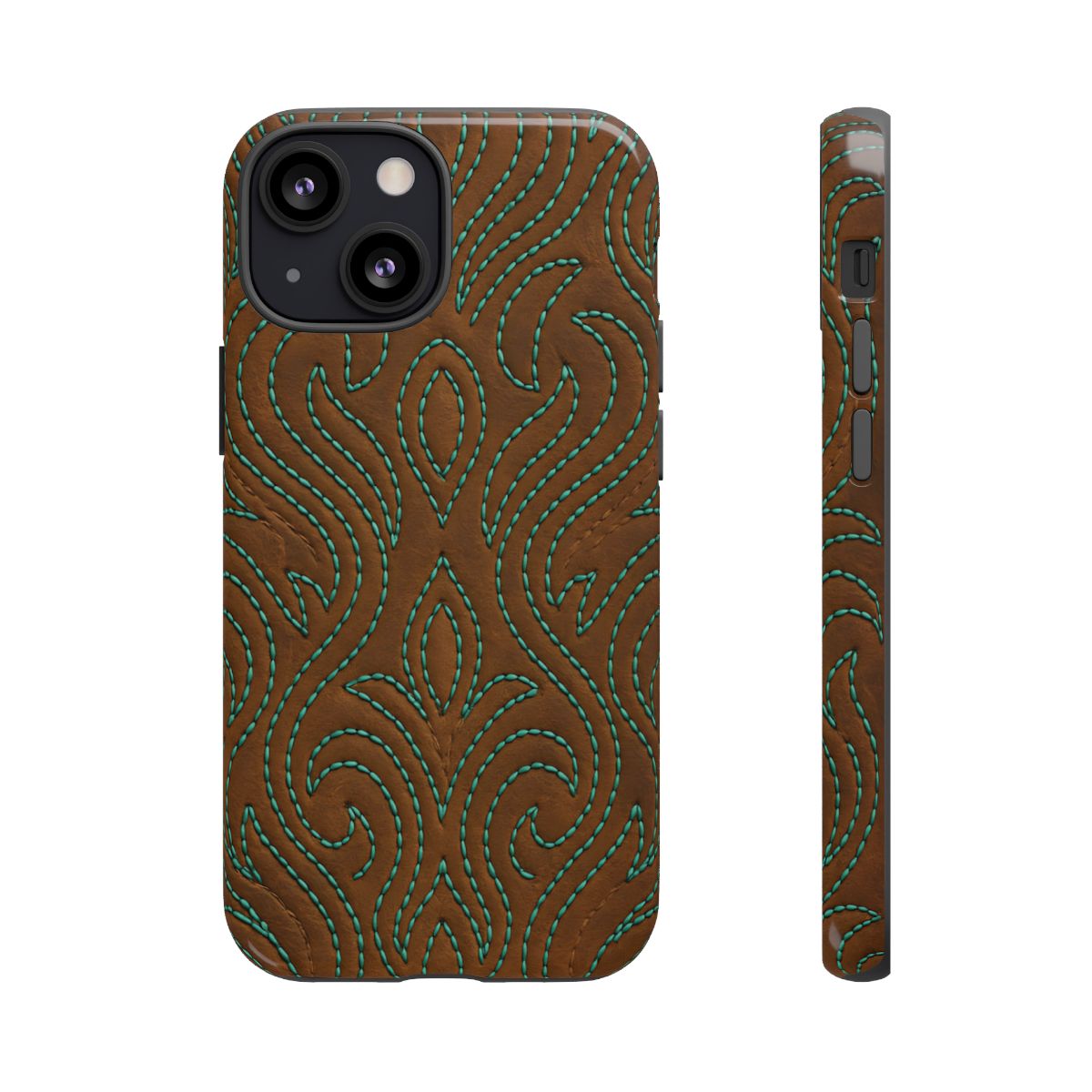 Turquoise Stitched Tough Case
