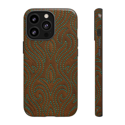 Turquoise Stitched Tough Case