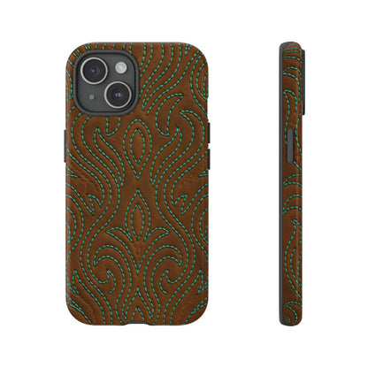 Turquoise Stitched Tough Case