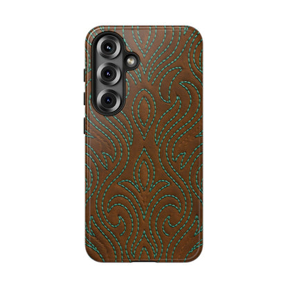 Turquoise Stitched Tough Case