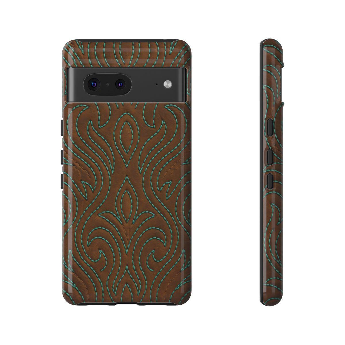 Turquoise Stitched Tough Case