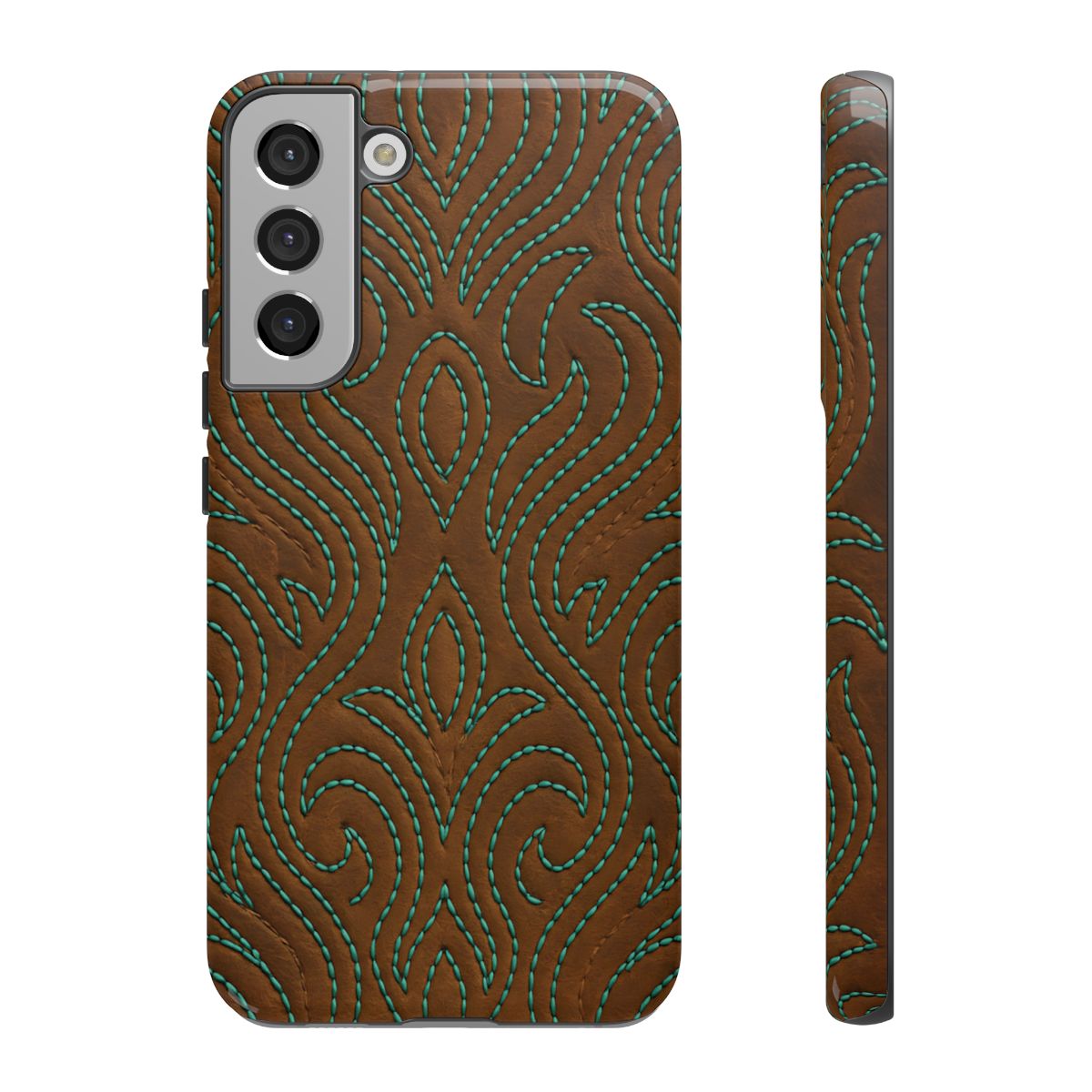 Turquoise Stitched Tough Case