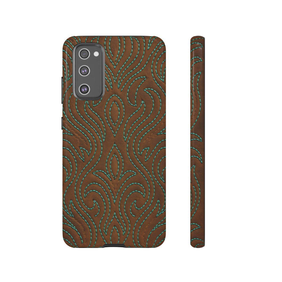 Turquoise Stitched Tough Case