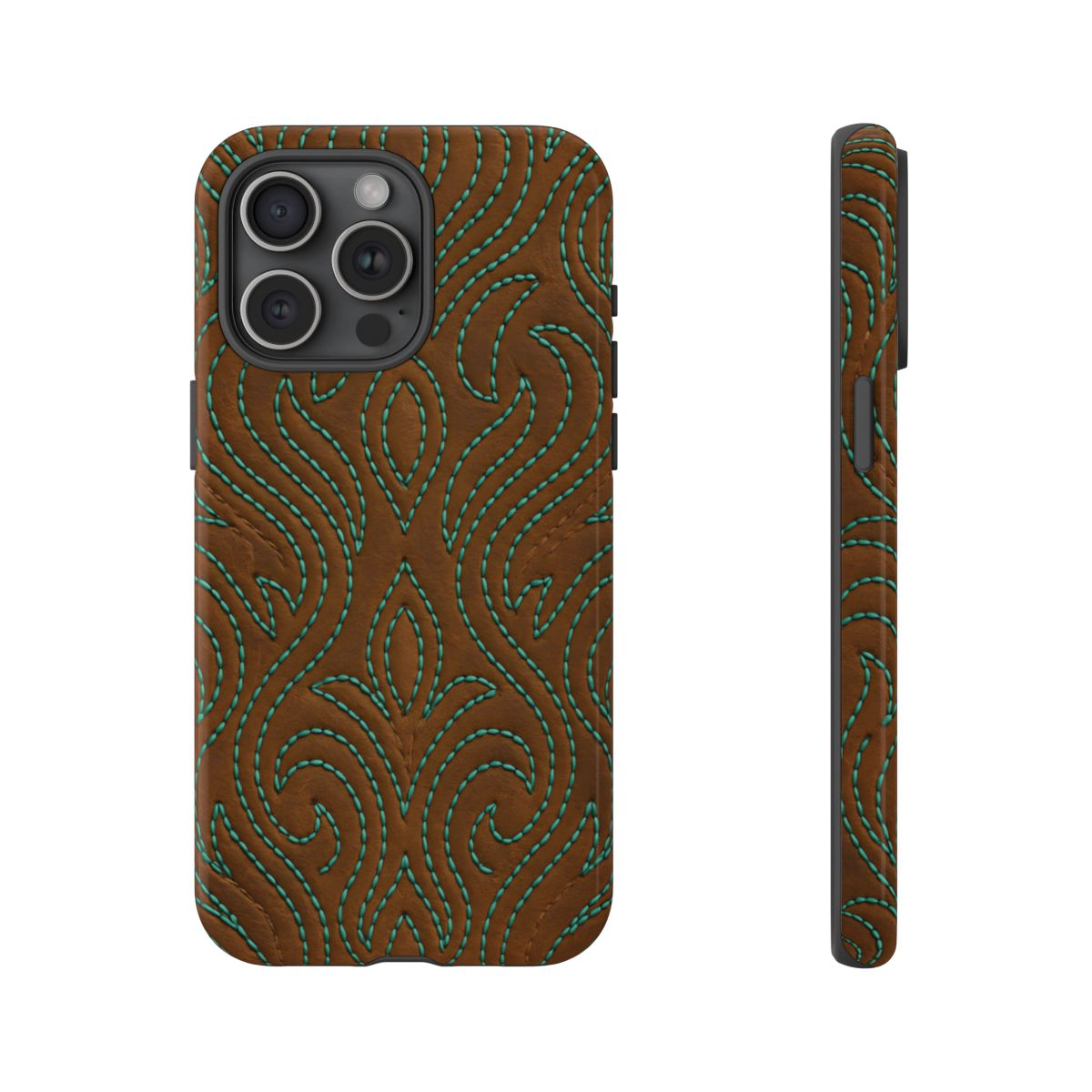 Turquoise Stitched Tough Case