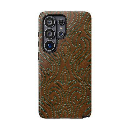 Turquoise Stitched Tough Case