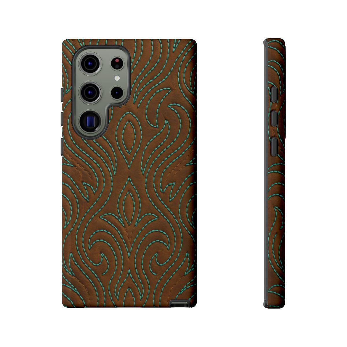 Turquoise Stitched Tough Case
