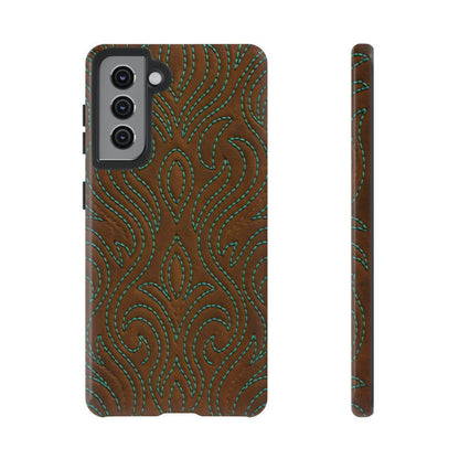 Turquoise Stitched Tough Case