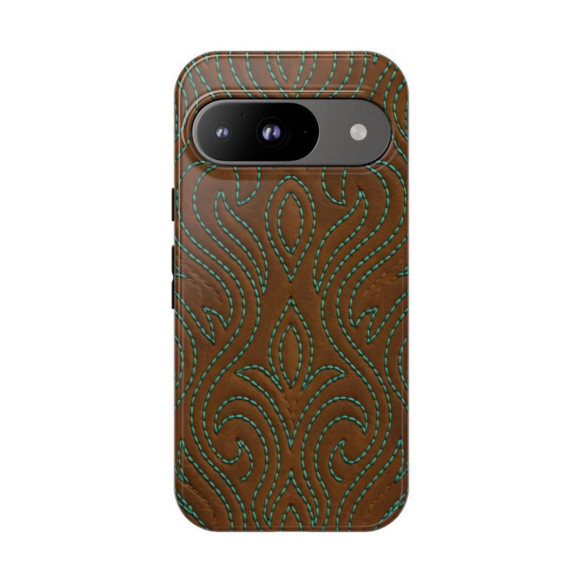 Turquoise Stitched Tough Case