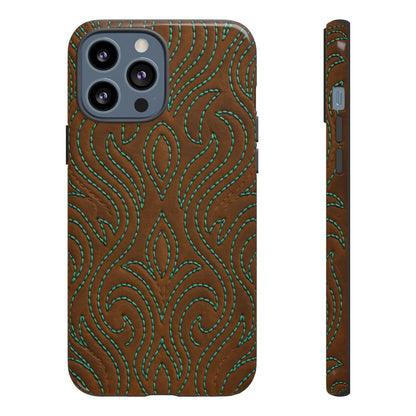 Turquoise Stitched Tough Case