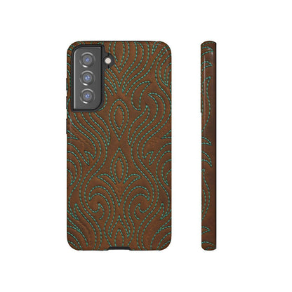Turquoise Stitched Tough Case