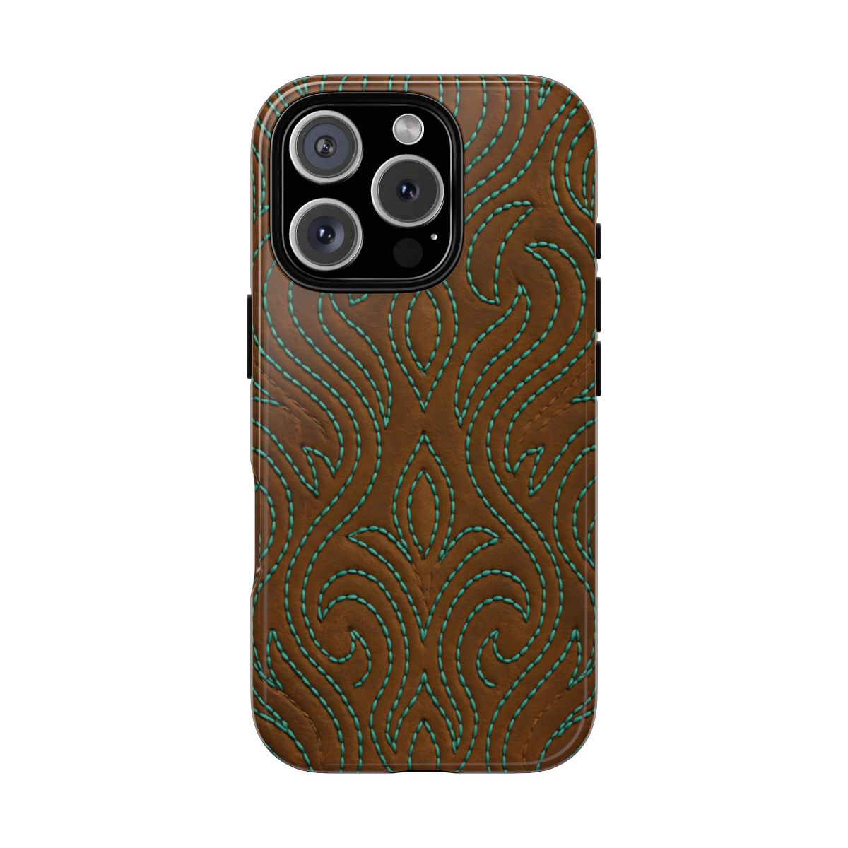 Turquoise Stitched Tough Case