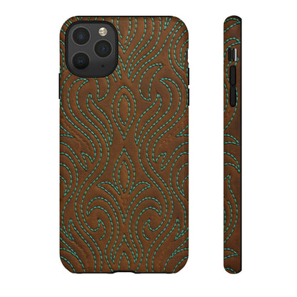 Turquoise Stitched Tough Case