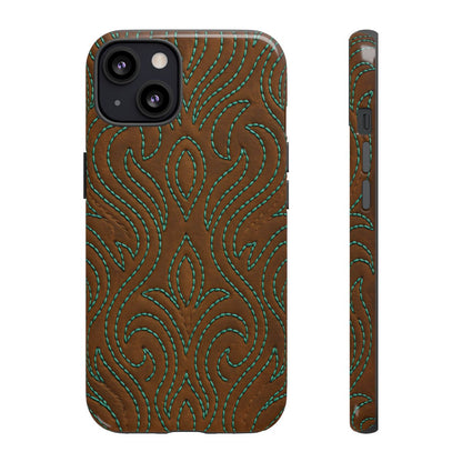 Turquoise Stitched Tough Case
