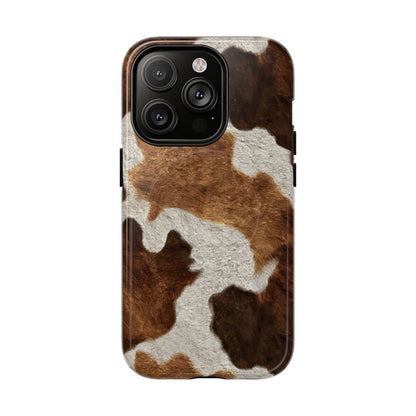 Two Tone Brown Cowhide Magnetic Case