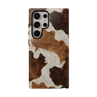 Two-Tone Brown Cowhide Tough Case