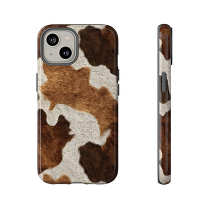Two-Tone Brown Cowhide Tough Case