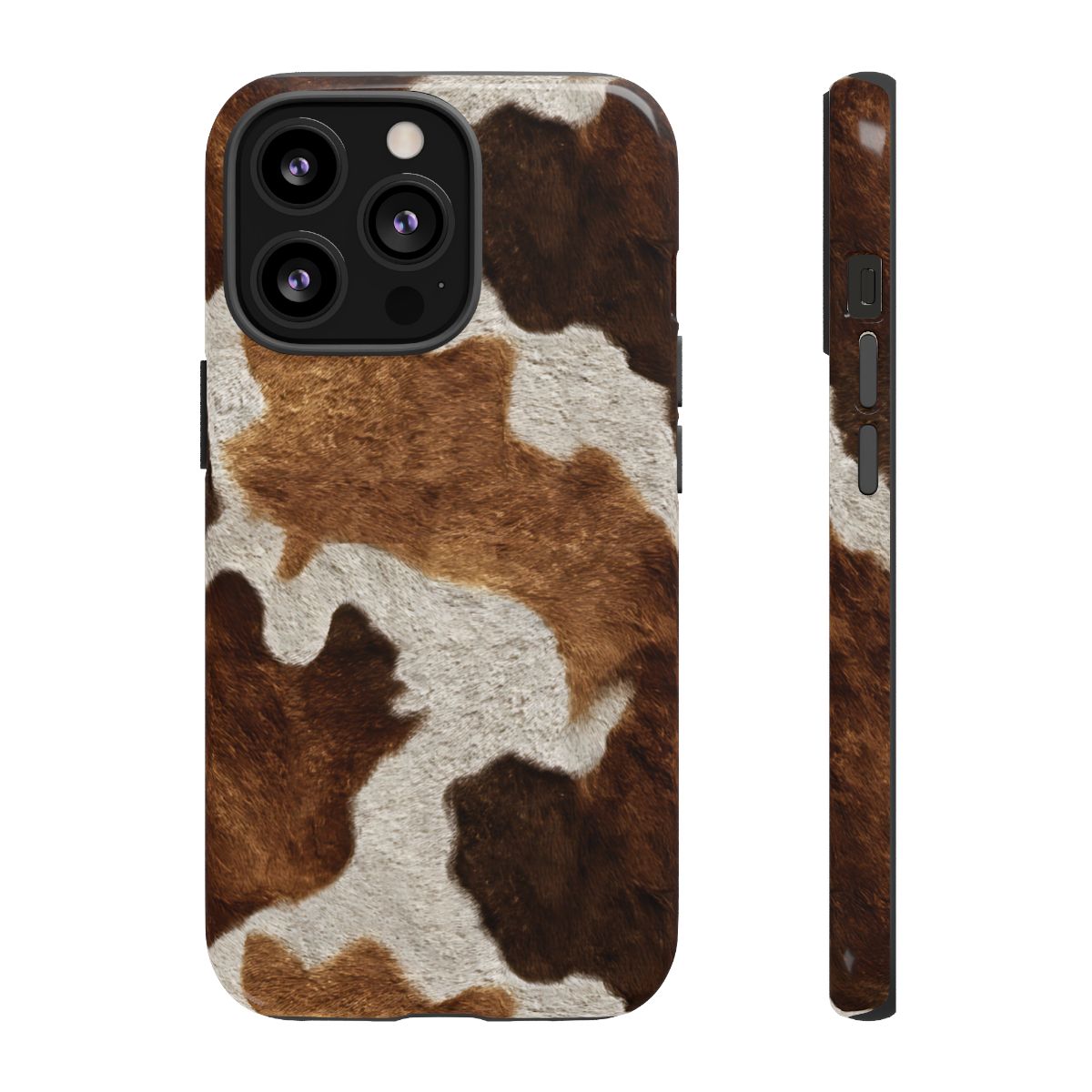Two-Tone Brown Cowhide Tough Case