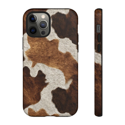 Two-Tone Brown Cowhide Tough Case