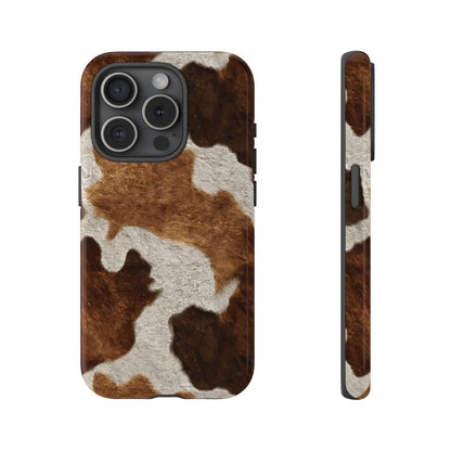 Two-Tone Brown Cowhide Tough Case