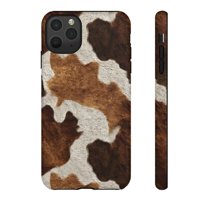 Two-Tone Brown Cowhide Tough Case