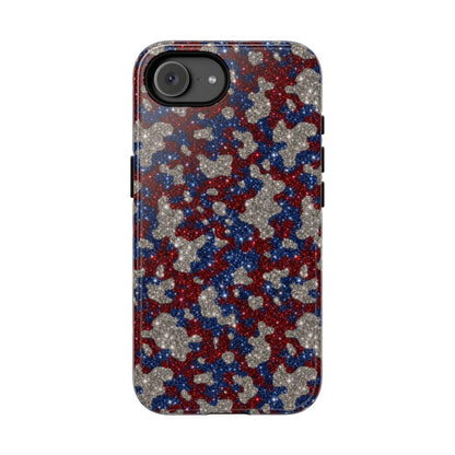 USA Cowhide Glitter Tough Case - iPhone 17e