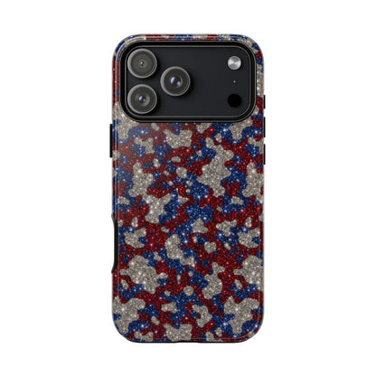 USA Cowhide Glitter Tough Case - iPhone 18 Pro Max