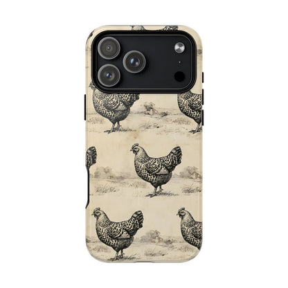 Vintage Chickens Magnetic Case