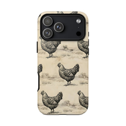 Vintage Chickens Tough Case - iPhone 18 Pro Max