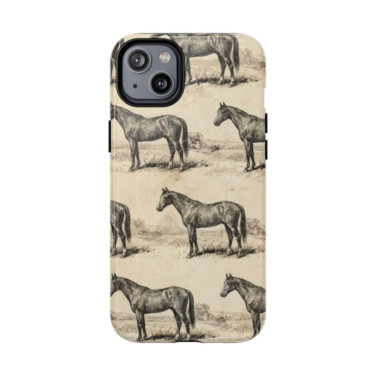 Vintage Horses Magnetic Case