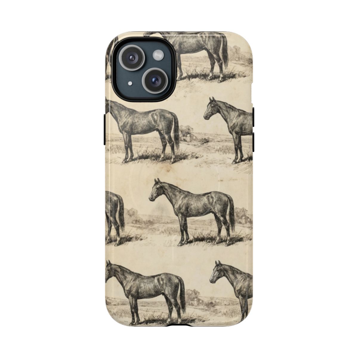 Vintage Horses Magnetic Case