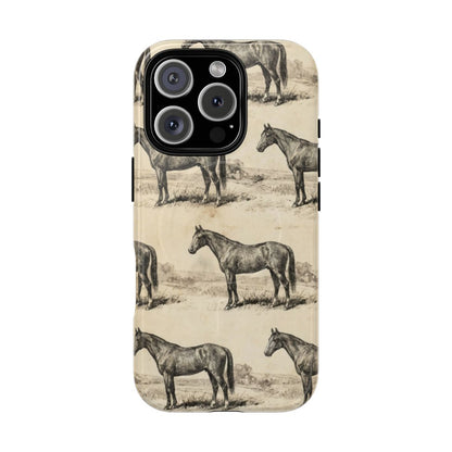 Vintage Horses Magnetic Case