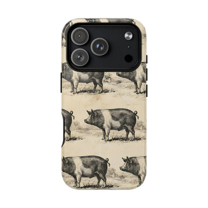 Vintage Pigs Magnetic Case - iPhone 18 Pro