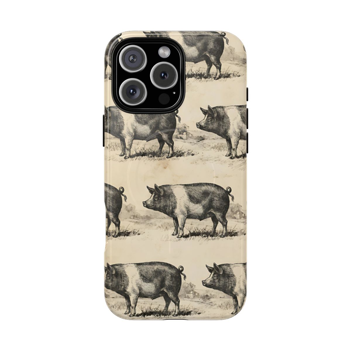 Vintage Pigs Magnetic Case